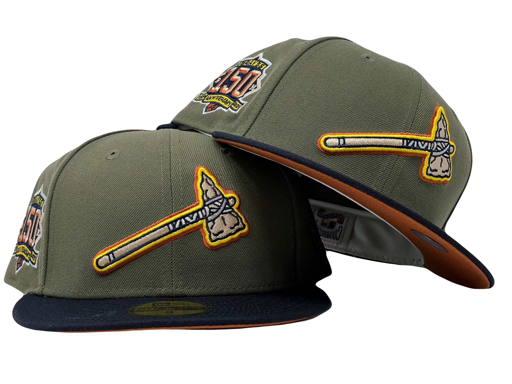 Braves Dad Hat: Atlanta Tomahawk Navy