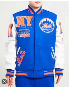 Pro Standard | New York Mets Mash Up Logo Varsity Full-Zip Jacket - Royal