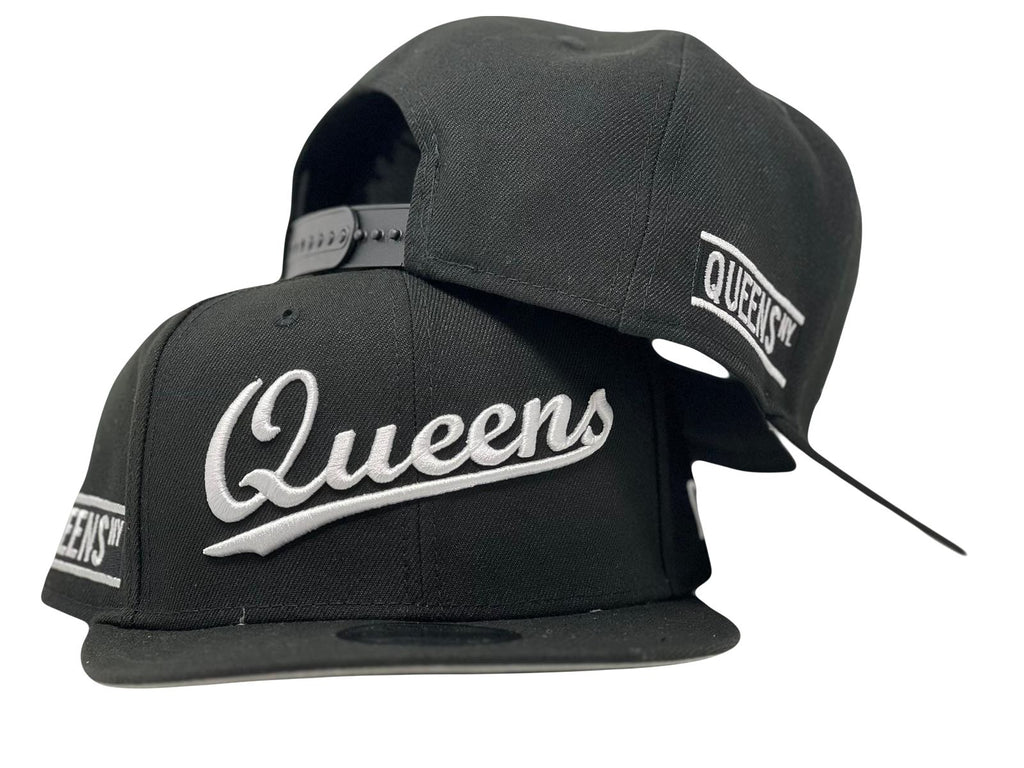 QUEENS NEW YORK BLACK 9FIFTY NEW ERA SNAPBACK HAT