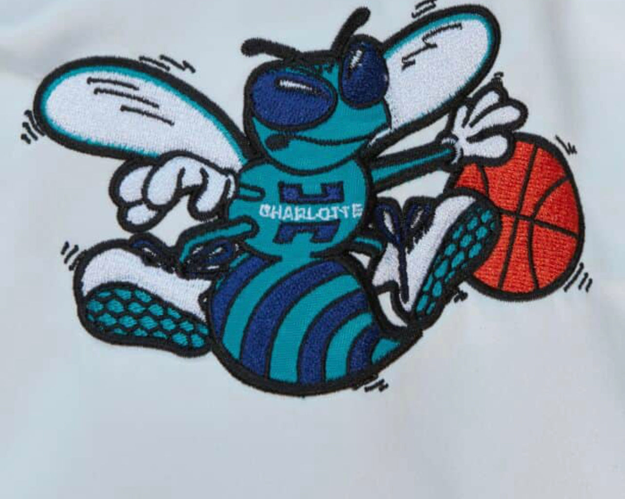 Charlotte Hornets City Collection Mitchell and Ness Lightweight Satin Jacket
