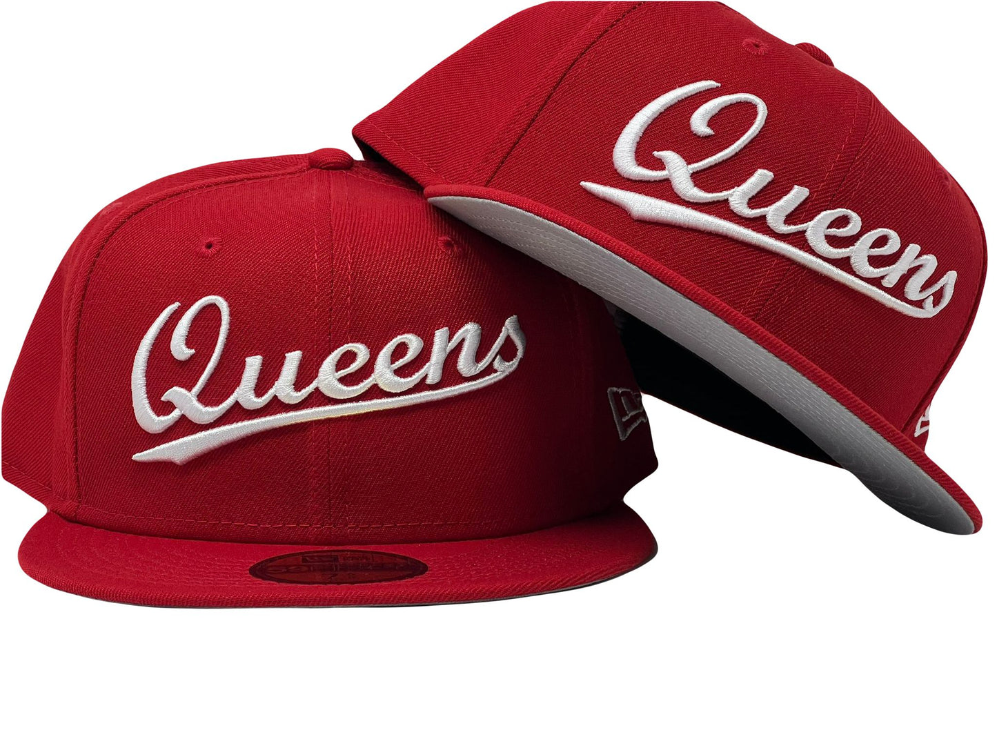 New York City Queens Red New Era 59Fifty Fitted Cap