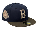 BOSTON RED SOX 1961 ALL STAR GAME NAVY BROWN VISOR KHAKHI BRIM NEW ERA FITTED HAT