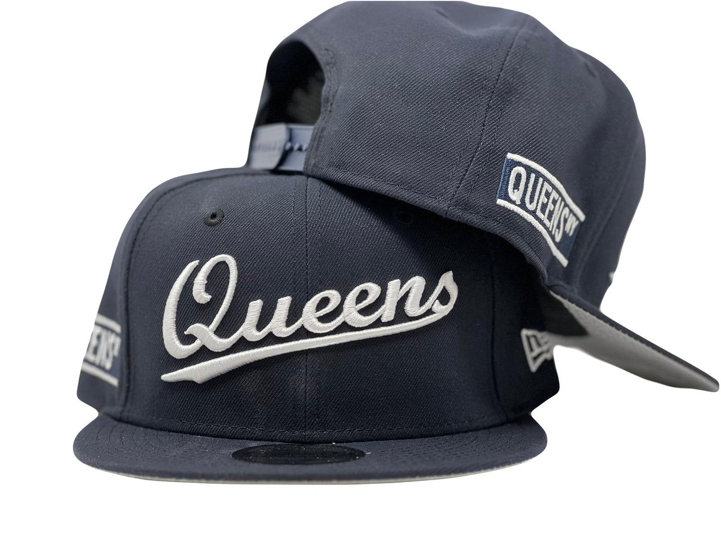QUEENS NEW YORK NAVY BLUE 9FIFTY NEW ERA SAPBACK HAT