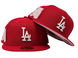 LOS ANGELES DODGERS 75TH WORLD SERIES PINK BRIM NEW ERA FITTED HAT
