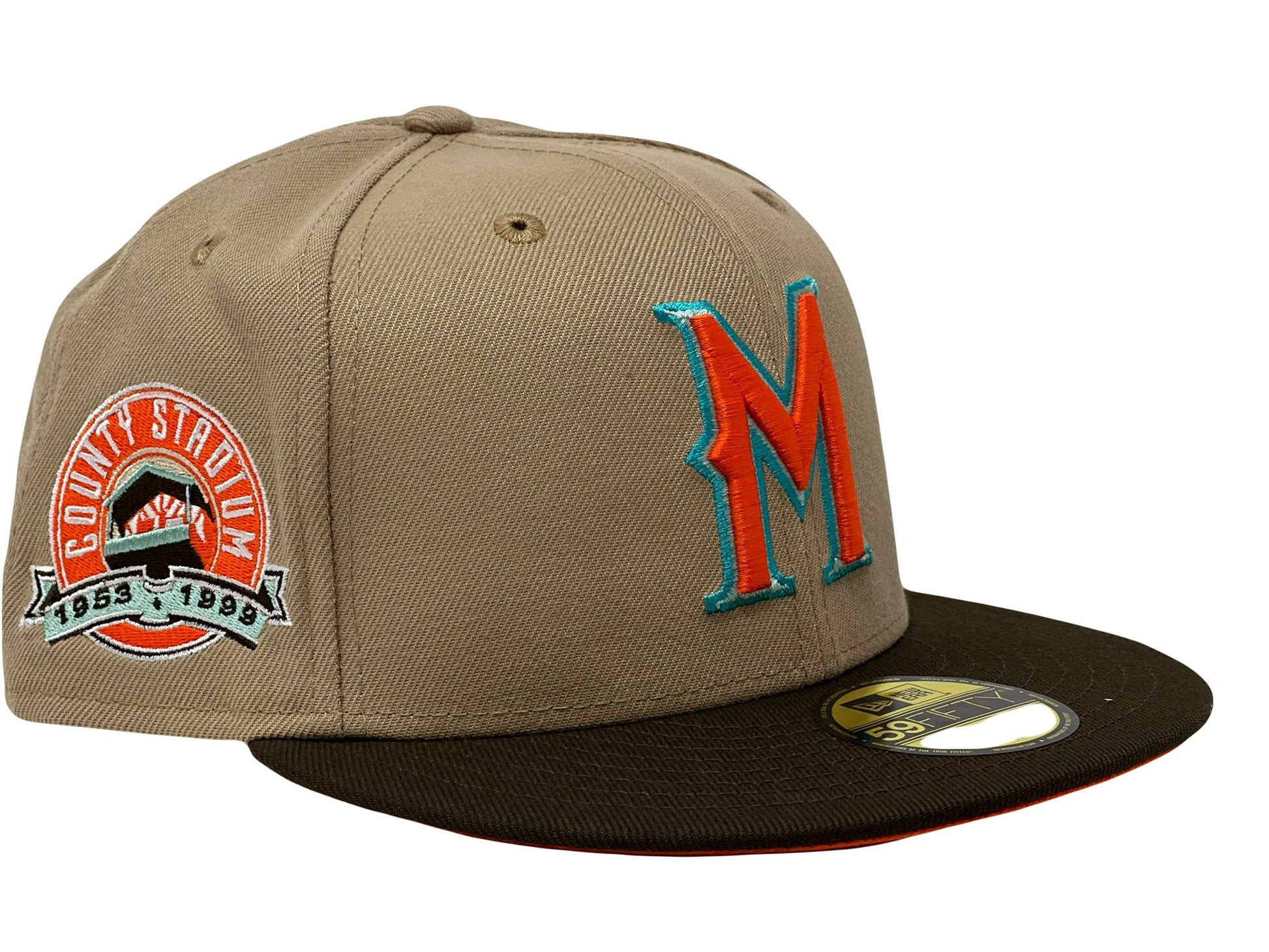 Milwaukee Brewers County Stadium "Princess Collection" Orange Brim New Era Fitted Hat