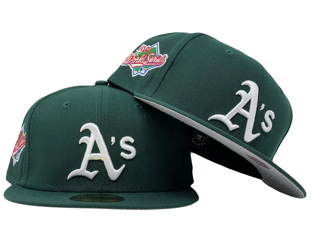 Oakland Athletics 1989 World Series Gray Brim New Era Fitted Hat