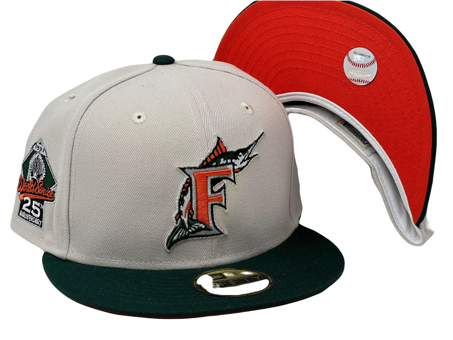 Florida Marlins 25th Anniversary "SNEAKER MATCH-UP" Pack Brim New Era Fitted Hat