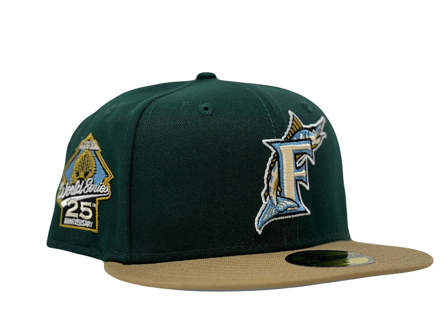 Florida Marlins 25th Anniversary Dark Green New Era Hat
