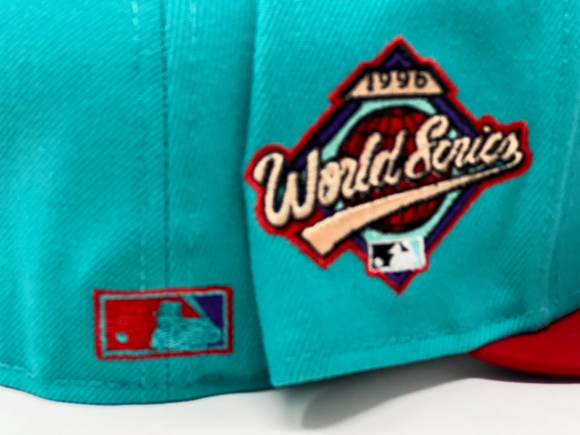 Atlanta Braves 1996 World Series "Princess Collection" Purple Brim New Era Fitted Hat