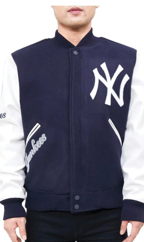 Pro Standard MLB New York Yankees Logo Blended Varsity Men's Jacket