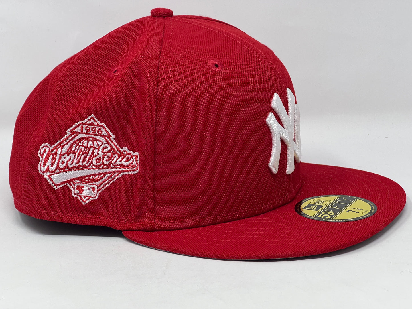 New York Yankees 1996 World Series Red Gray Brim New Era Fitted Hat