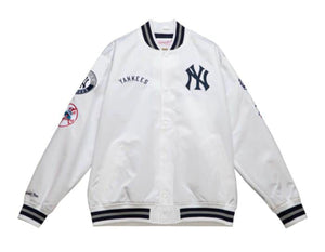 New York Yankees City Collection Lightweight Mitchell and Ness Satin Jacket