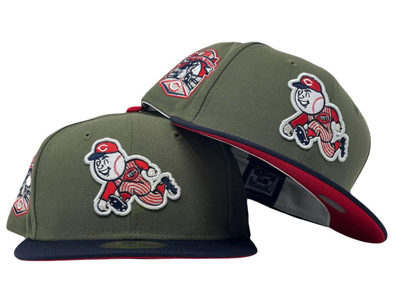Cincinnati Reds 2003 Inaugural Season Red Brim New Era Fitted Hat
