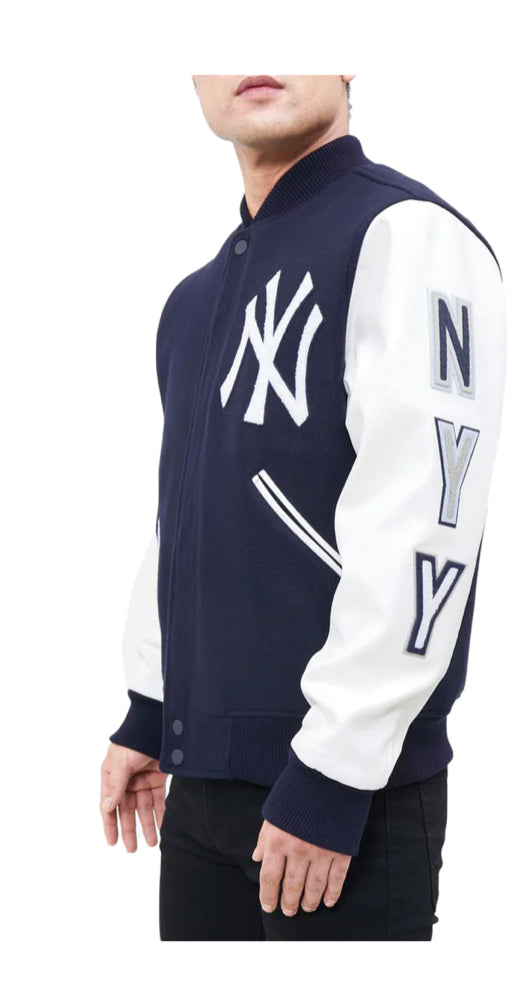 Pro Standard MLB New York Yankees Logo Blended Varsity Men's Jacket