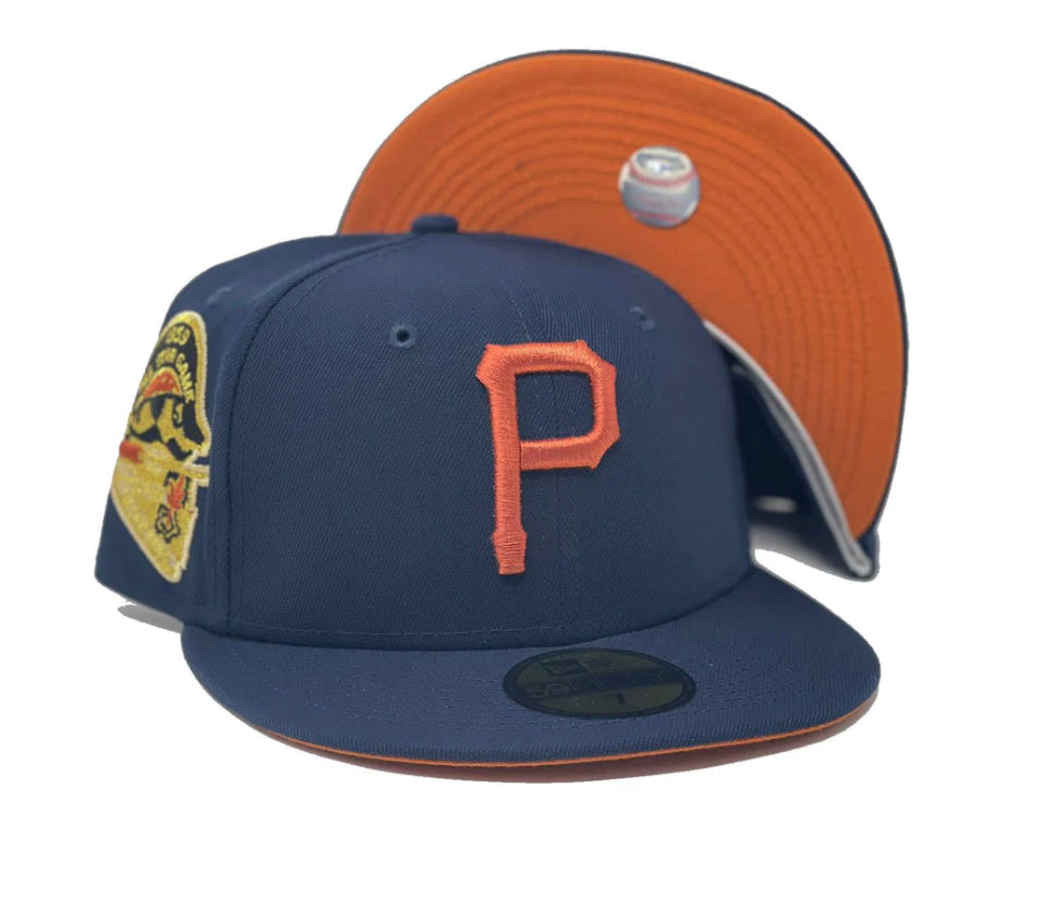 Pittsburgh Pirates 1959 All Star Game Rust Orange Brim New Era Fitted Hats
