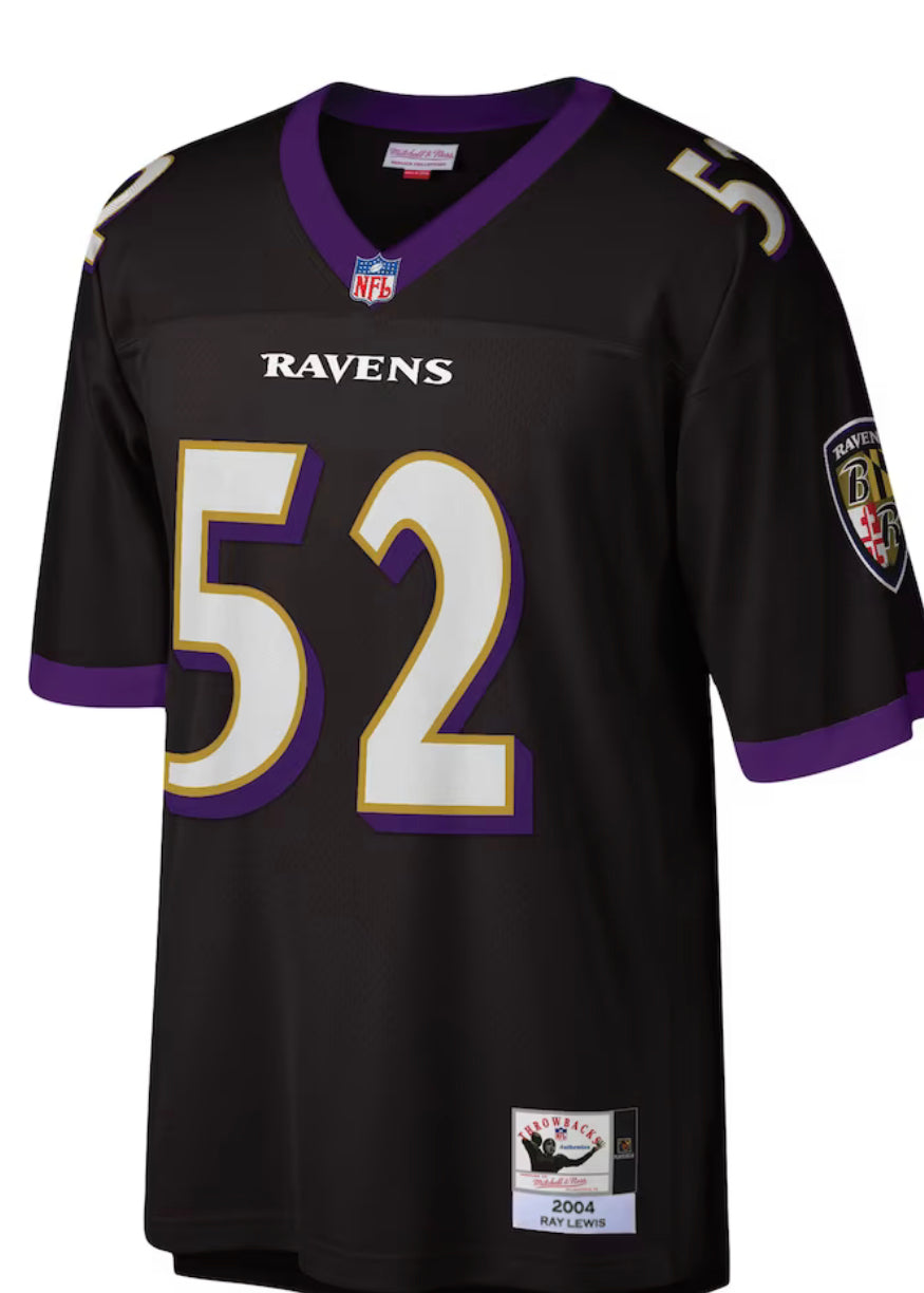 Baltimore Ravens 2000 Ray Lewis Mitchell and Ness Legacy Jersey-Black