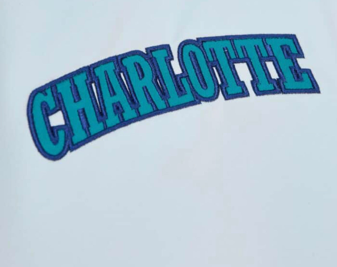 Charlotte Hornets City Collection Mitchell and Ness Lightweight Satin Jacket