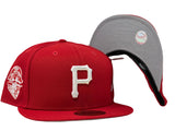 Pittsburgh Pirates 1959 All Star Game Red Gray Brim New Era Fitted Hat