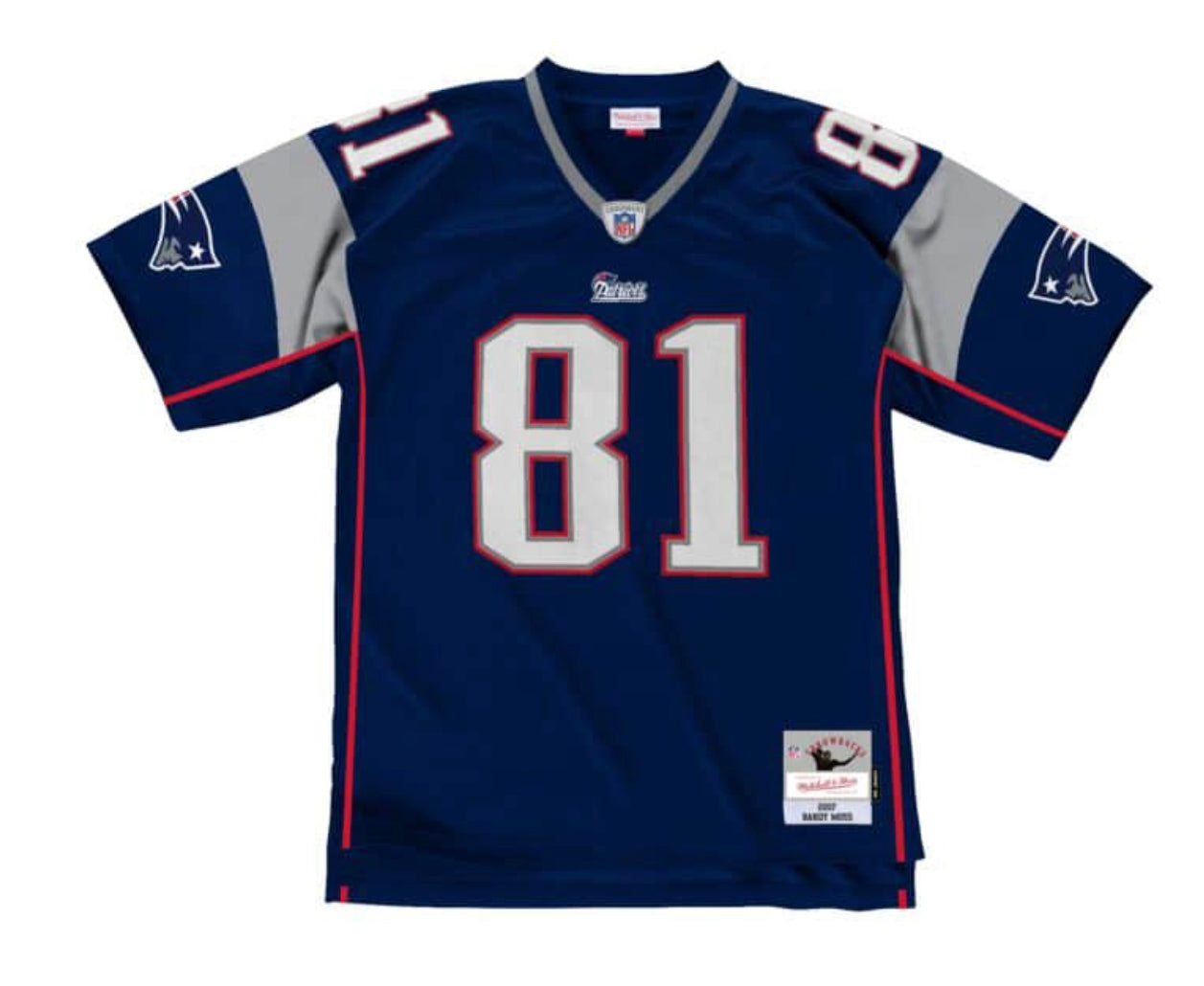 New England Patriots 2007 Randy Moss Mitchell and Ness Legacy Jersey