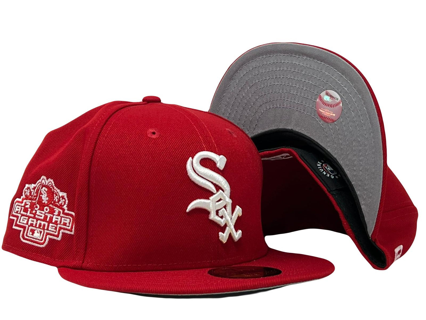 Chicago White Sox 2003 All Star Game Red Gray Brim New Era Fitted Hat