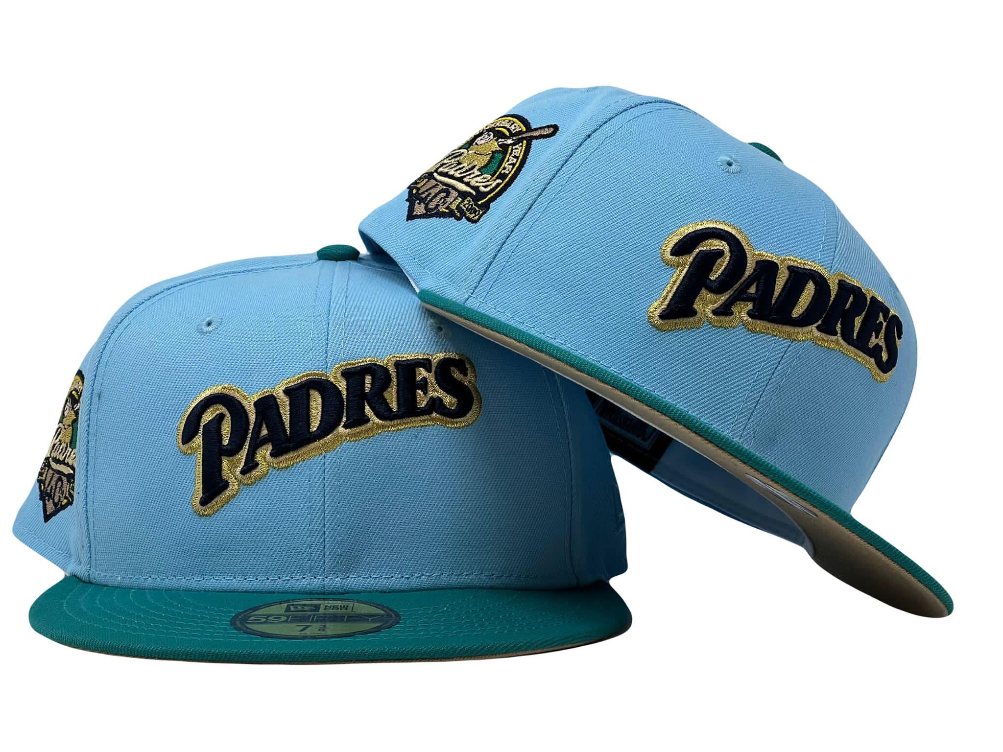 San Diego Padres COLOR PACK SIDE-PATCH Black Fitted Hat