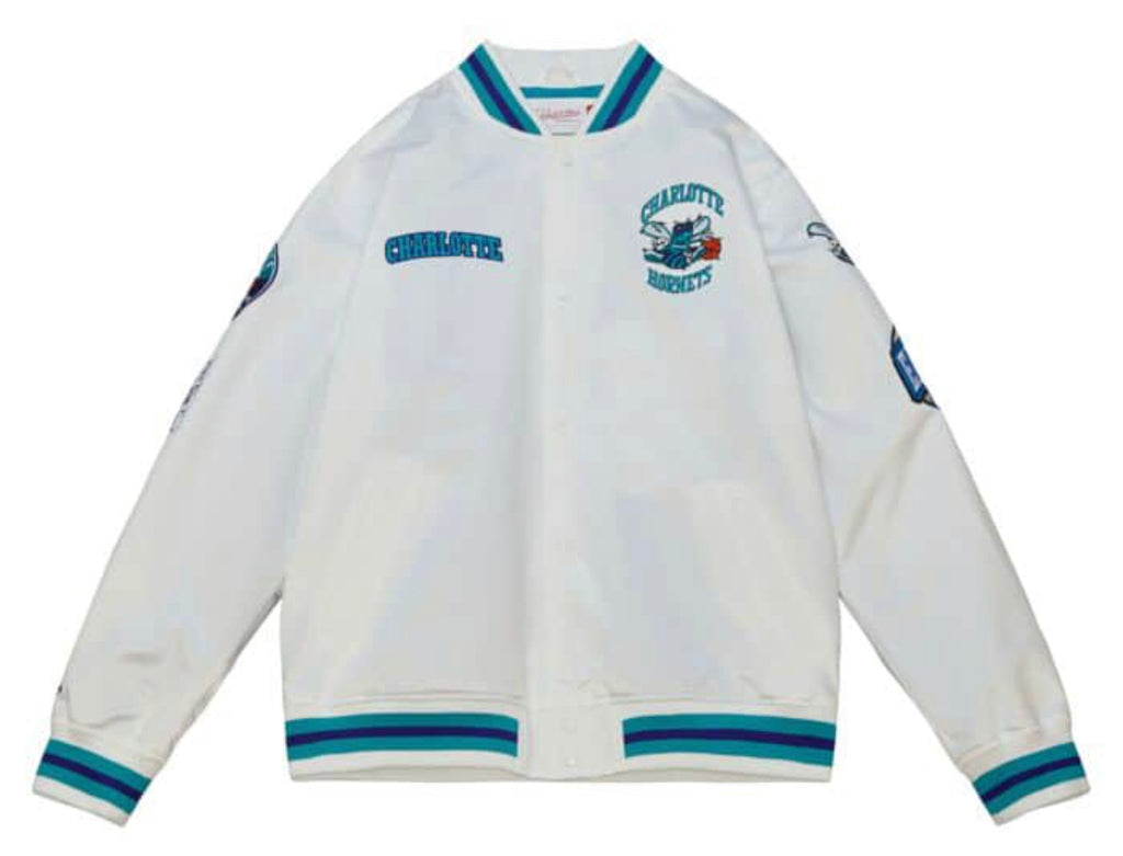Charlotte Hornets City Collection Mitchell and Ness Lightweight Satin Jacket