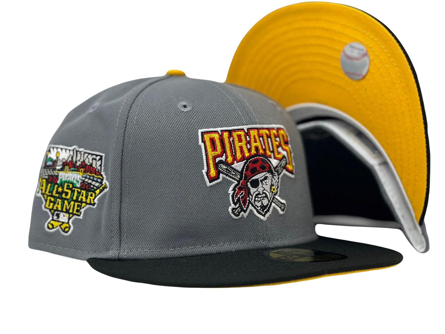 Pittsburgh Pirates 2006 All Star Game Taxi Yellow Brim 59Fifty New Era Fitted Hat