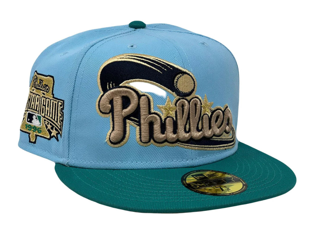 Philadelphia Phillies 1996 All Star Game "Sunrise Pack" Camel Brim New Era Fitted Hat