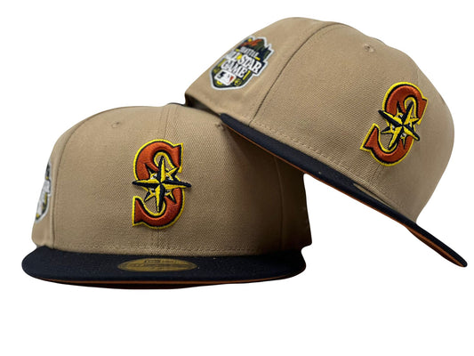 Seattle Mariners 2023 All Star Game Rust Orange Brim New Era Fitted Hat