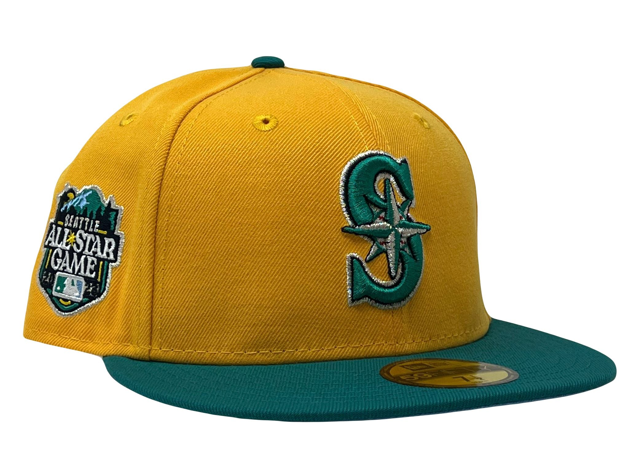 SEATTLE MARINERS 2023 ALL STAR GAME TAXI YELLOW TEAL VISOR ICY BRIM NE –  Sports World 165