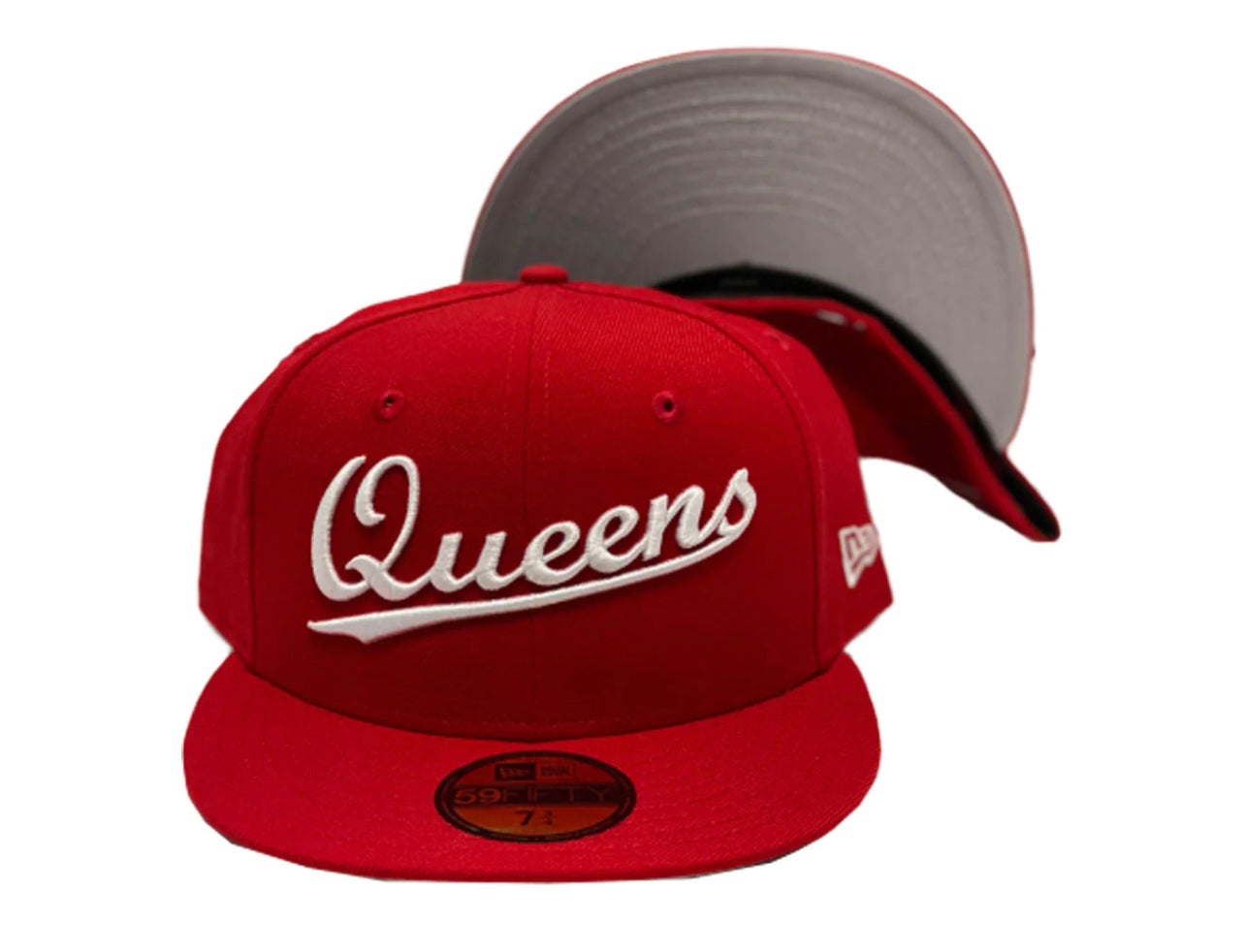 New York City Queens Red New Era 59Fifty Fitted Cap