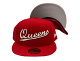 New York City Queens Red New Era 59Fifty Fitted Cap
