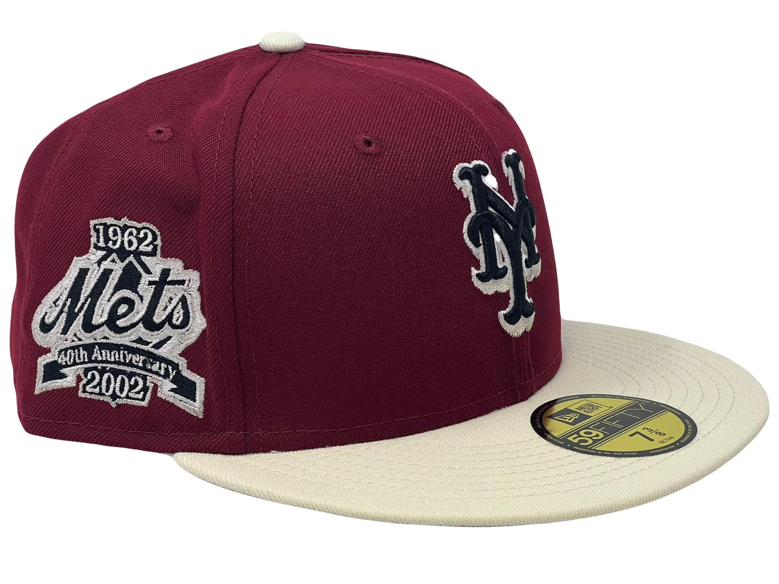 New York Mets New Era 59Fifty Fitted Hat (Team Color Pink Under Brim)