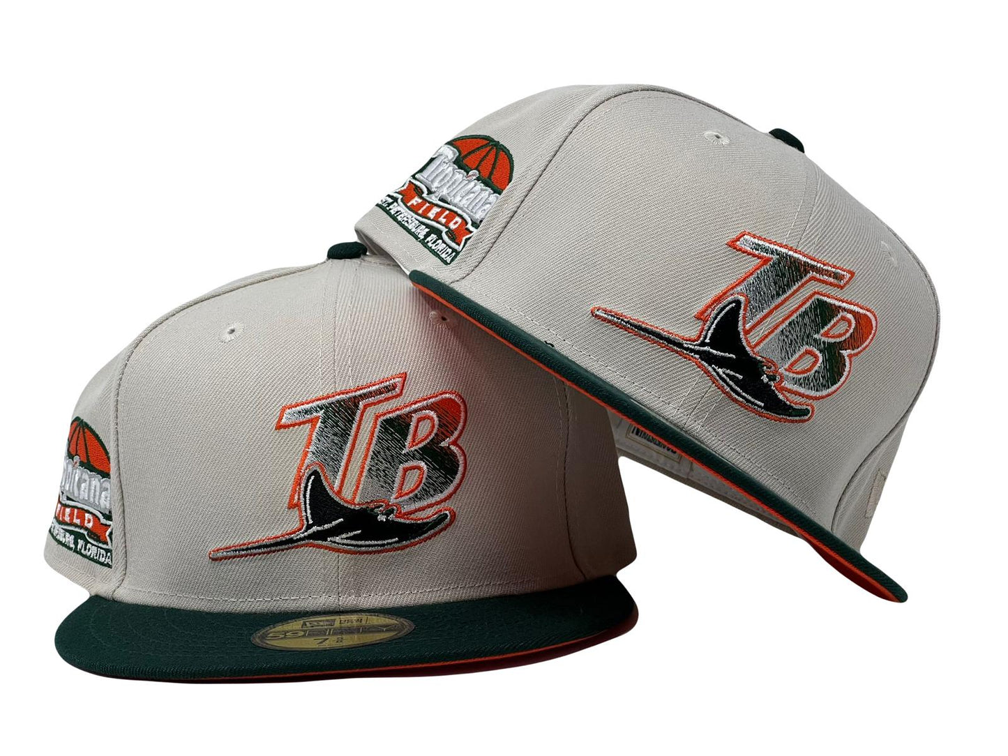 Tampa Bay Rays Tropicana Field "Sneaker Match-up" Pack Orange Brim New Era Fitted Hat