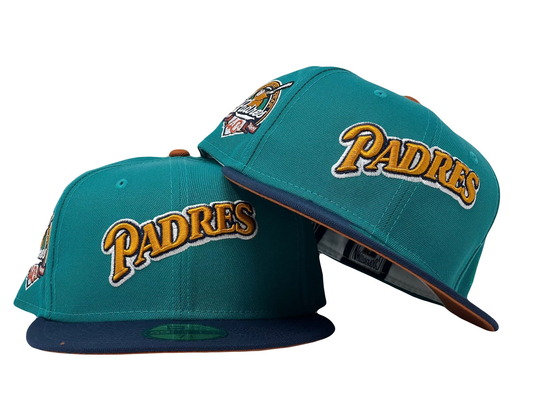New Era San Diego Padres Beer Pack 40th Anniversary Patch Hat Club  Exclusive 59Fifty Fitted Hat Stone/Orange Men's - SS22 - US