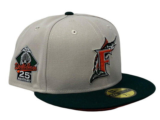 Florida Marlins 25th Anniversary "SNEAKER MATCH-UP" Pack Brim New Era Fitted Hat