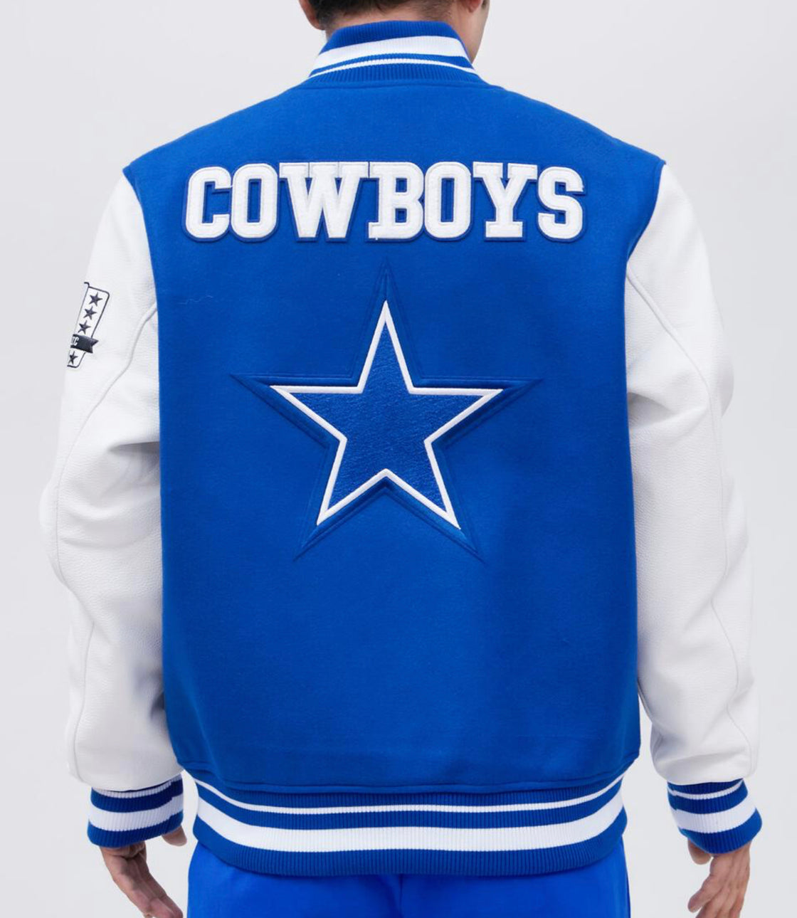 Dallas Cowboys Pro Standard Retro Classic Rib Wool Varsity Jacket