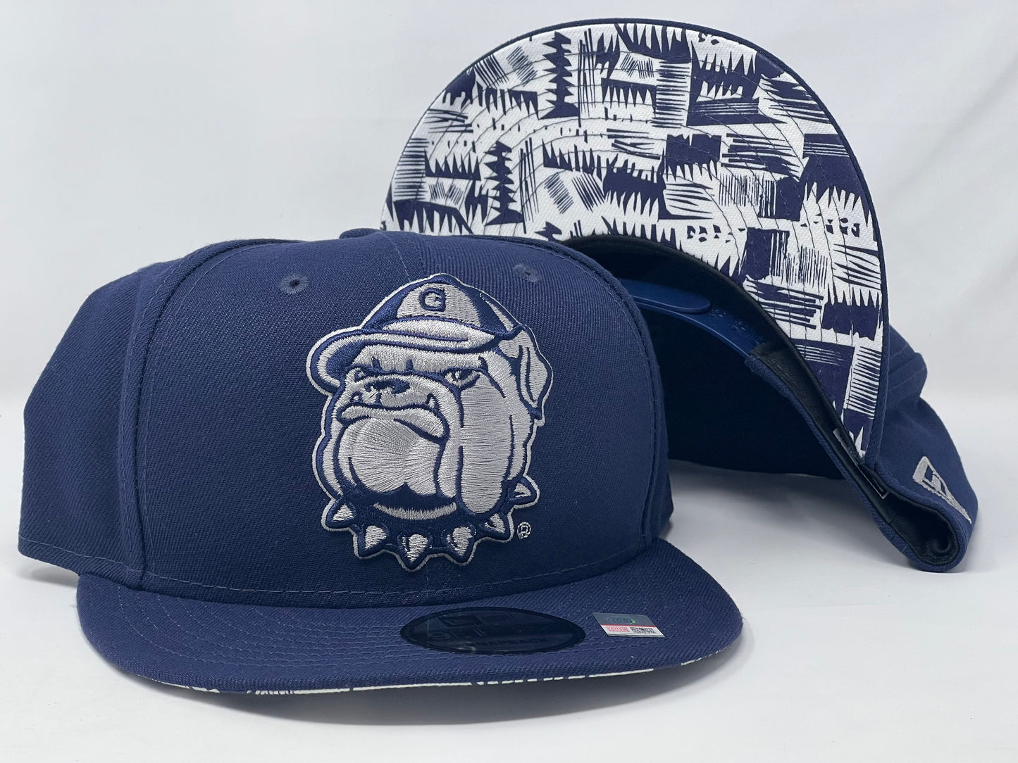 GEORGETOWN HOYAS 950 NAVY BLUE NEW ERA SNAPBACK TO MATCH AIR JORDAN 1 & 6