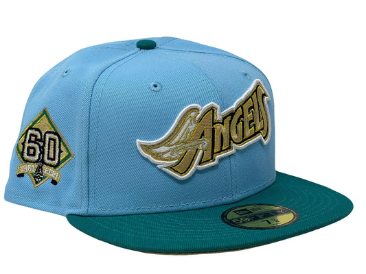 Los Angeles Angels 60th Anniversary "Sunrise Pack" Camel Brim 59Fifty New Era Fitted Hat