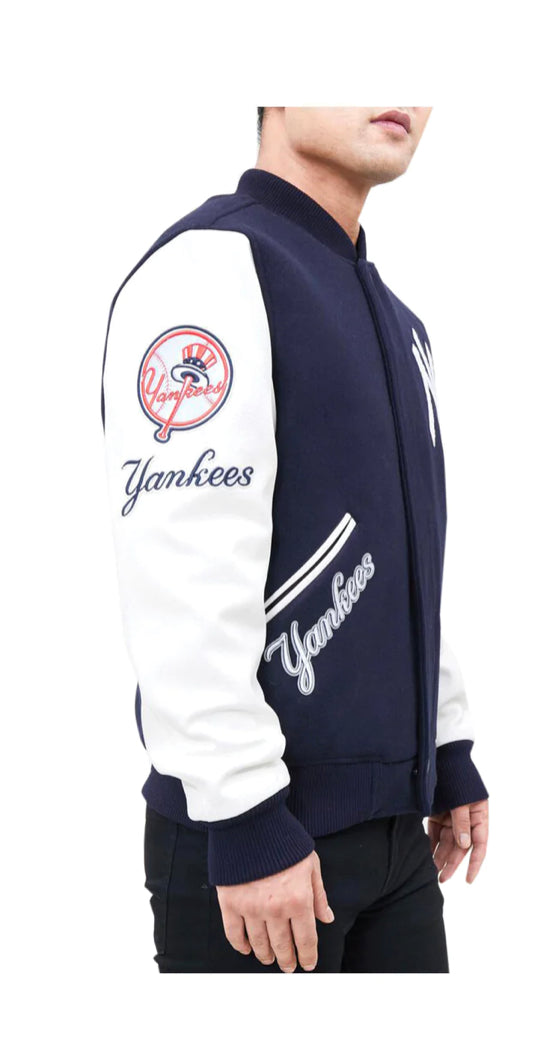 Pro Standard MLB New York Yankees Logo Blended Varsity Men's Jacket