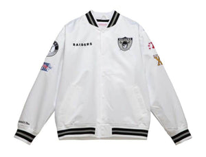 Las Vegas Raiders City Connect Mitchell and Ness Lightweight Satin Jacket