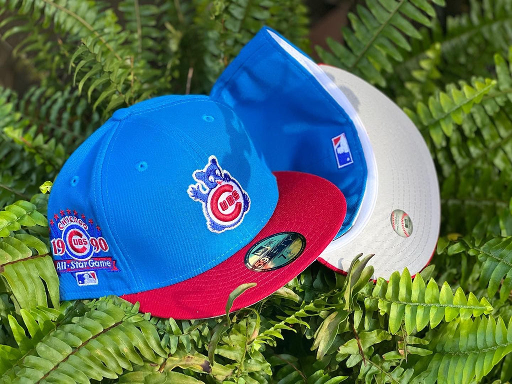 Chicago Cubs 1990 All Star Game Gray Brim New Era Fitted Hat