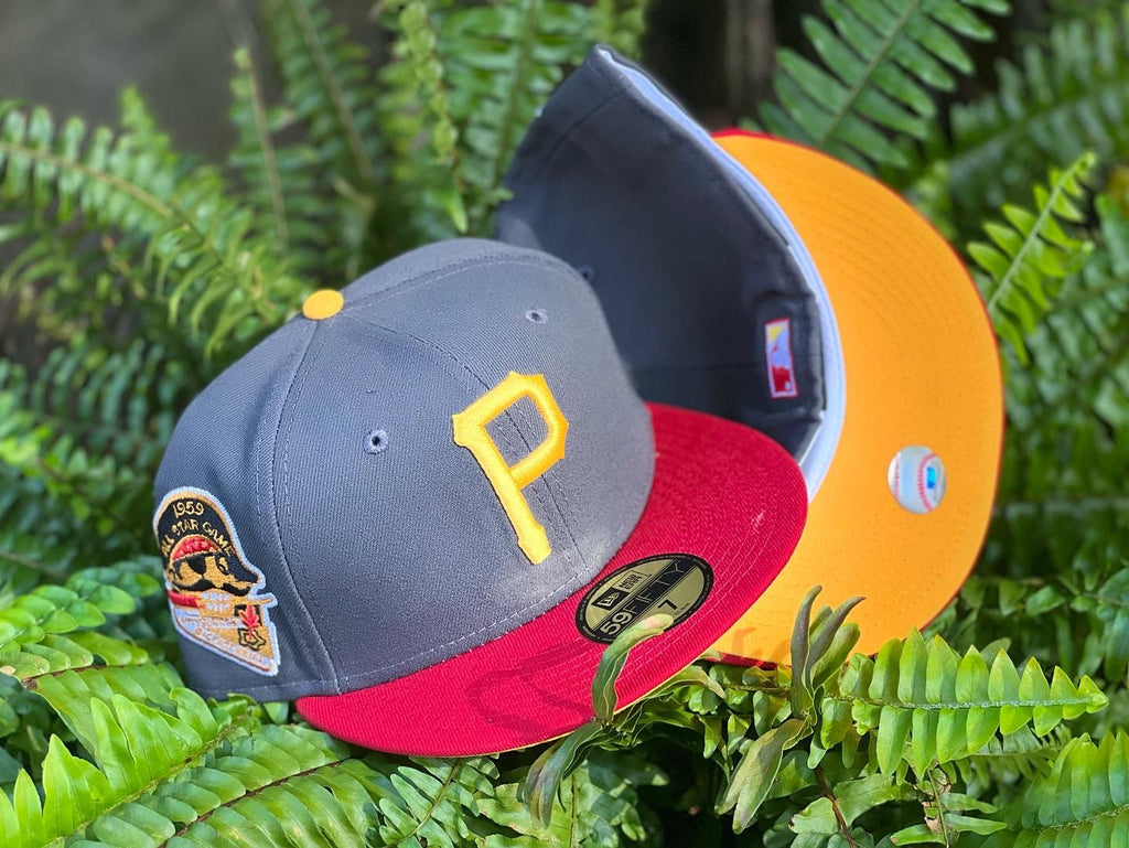 Pittsburgh Pirates 1959 All Star Game Taxi Yellow Brim New Era Fitted Hat