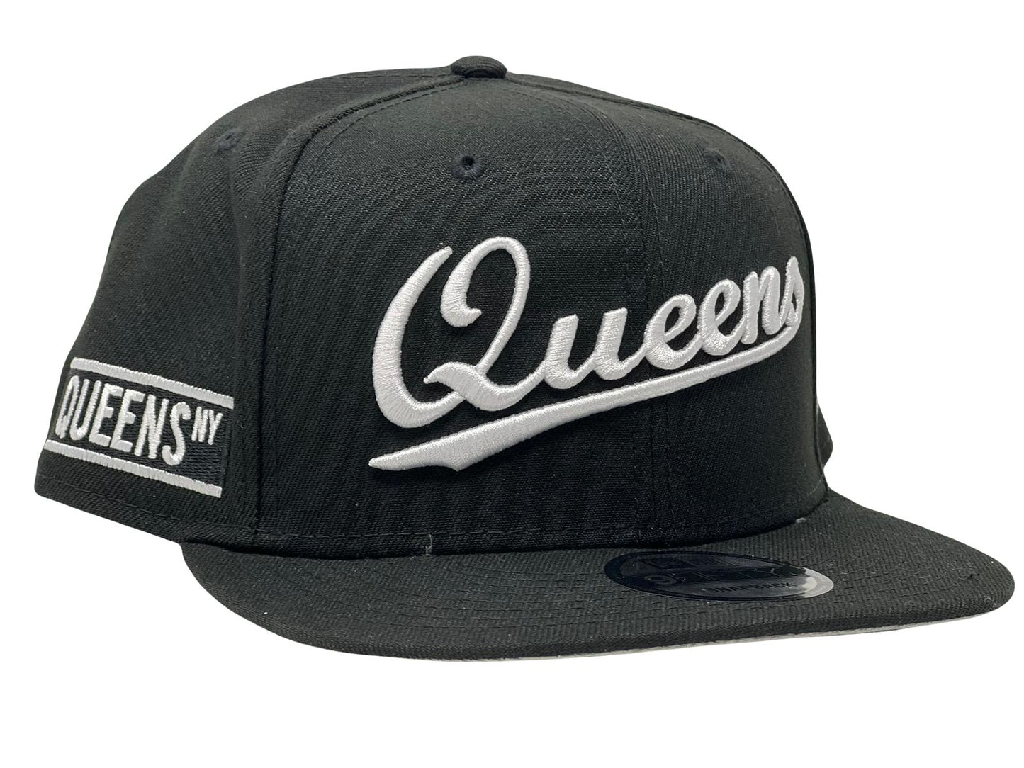 QUEENS NEW YORK BLACK 9FIFTY NEW ERA SNAPBACK HAT