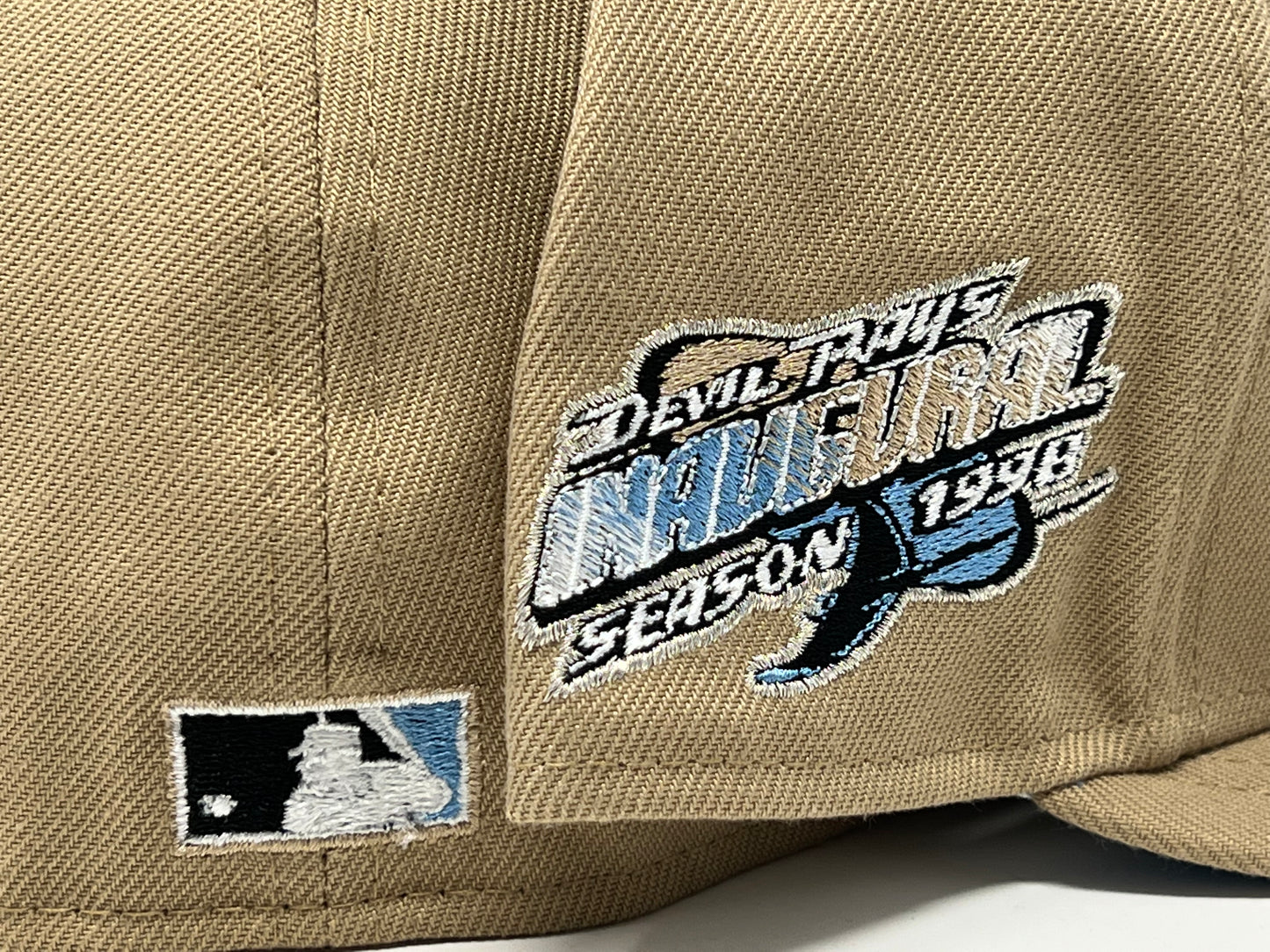 Tampa Bay Rays 1998 Inaugural Season Tan Icy Brim New Era Fitted Hat