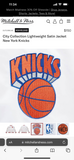 New York Knicks City Connect Mitchell and Ness Lightweight Satin Jacket