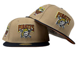 Pittsburgh Pirates 2006 All Star Game Camel Navy Blue Visor Rust Orange Brim New Era Fitted Hat