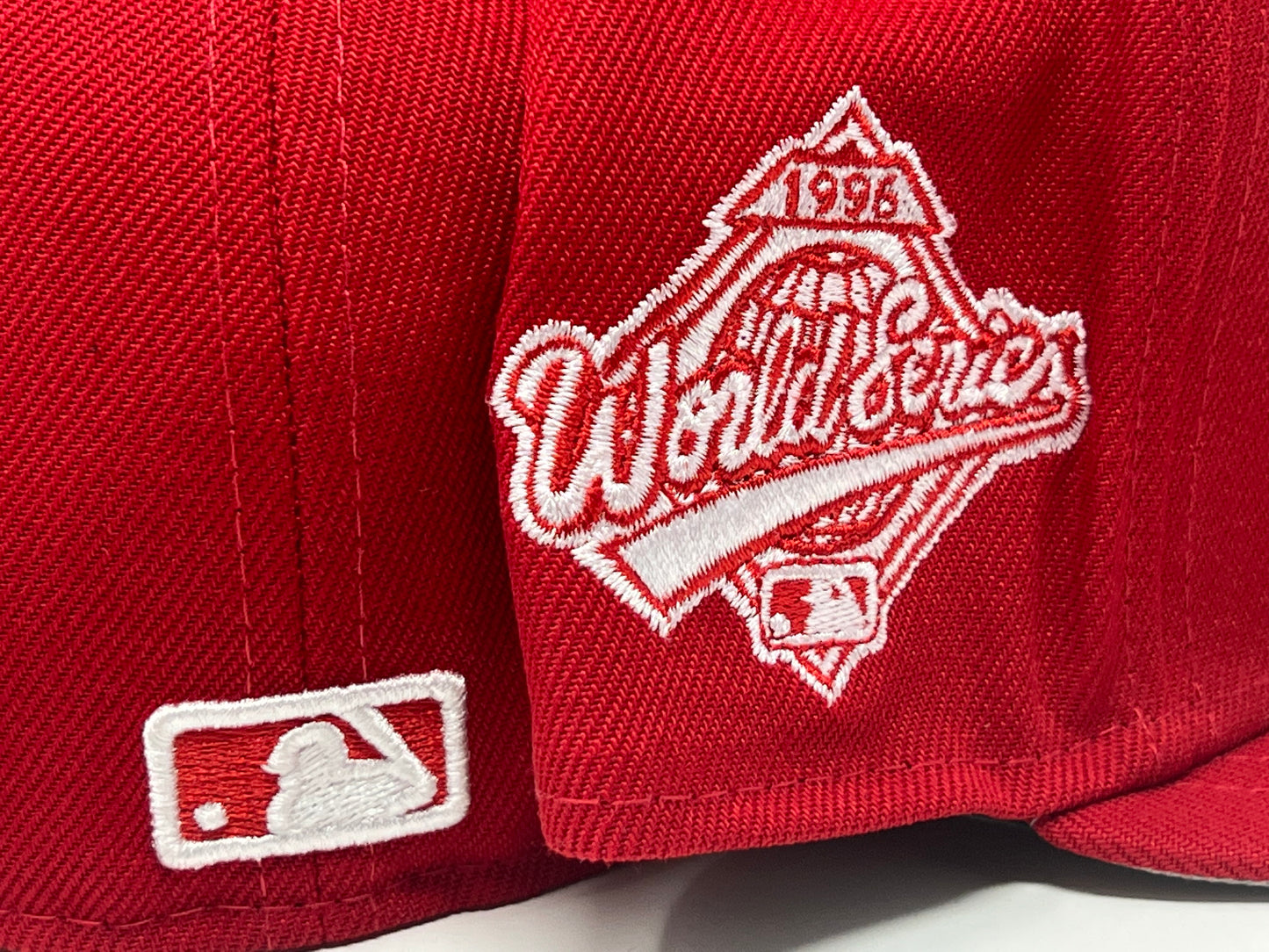 New York Yankees 1996 World Series Red Gray Brim New Era Fitted Hat