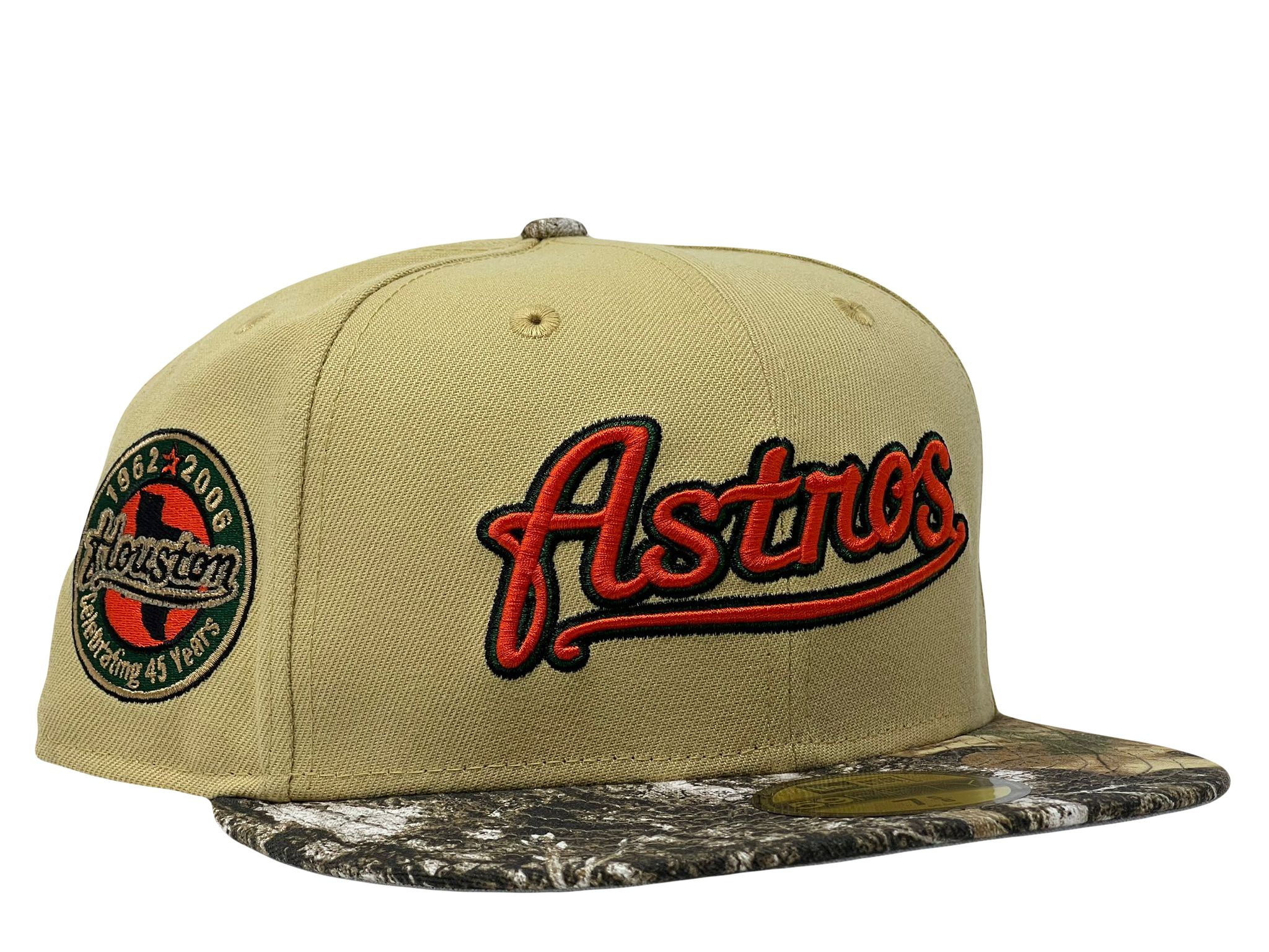HOUSTON ASTROS 45TH ANNIVERSARY REAL TREE COLLECTION GRAY BRIM
