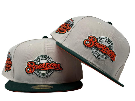 Milwaukee Brewers 2002 All Star Game "Sneaker Match-Up" Pack Orange Brim 59Fifty New Era Fitted Hat